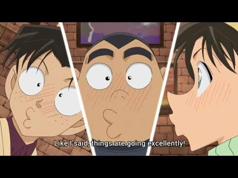 Detective Boys watch kiss scene | Detective Conan funny moments | AnimeJit