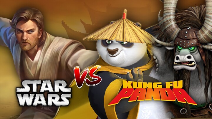 OBI WON KENOBI VS PO AND KAI!! STAR WARS VS KUNG FU PANDA!! ALUCARD VS AKAI AND THAMUZ!!!