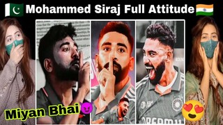 Pakistani Reaction on Mohammed Siraj Full Attitude🔥😈 | Indian Cricket Team Attitude | RCB