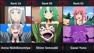 Ranked, The 20 Best Yandere Girls In Anime Of All Time