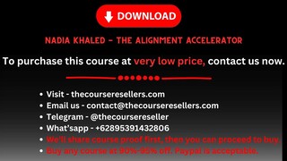 Nadia Khaled - The Alignment Accelerator