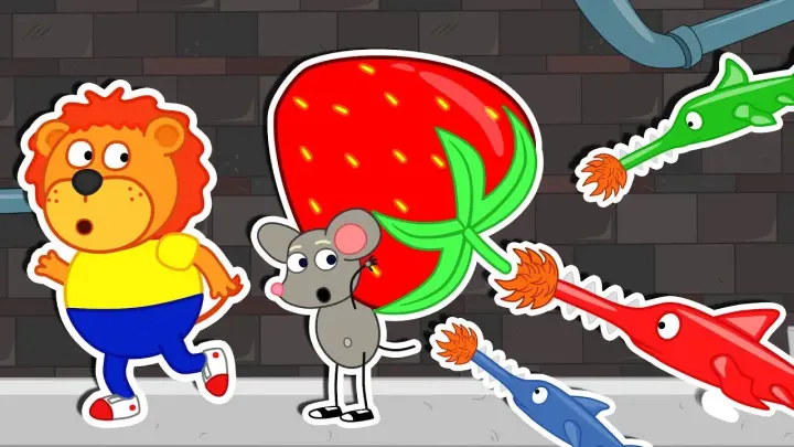 Lion Family 🍓 Rat's Lair #48. Strawberry’ Seeds | Cartoon for Kids