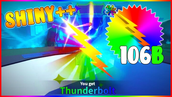 Level 170 Eternal Thunderbolt Shiny++ | Phoenix Bow, Moon Mirror Shiny++ | Weapon Fighting Simulator