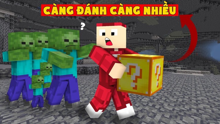 Minecraft Nhưng Càng Bị Đánh Càng Được Nhiều Lucky Block