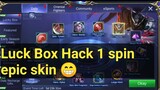 Luck Box :  Hayabusa Shadow of obscurity skin spin |redcrunchpieGaming |MLBB