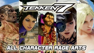 SEMUA JURUS KARAKTER TEKKEN 7 ALL RAGE ARTS BADAS BANGET