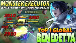 Benedetta Moonblade 100% Broken! Benedetta Best Build 2022 | Top 1 Global Benedetta | Mobile legends