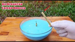 EKSPERIMEN: OOBLECK (Non-Newtonian) dan LOGAM NITINOL (Logam Memory)  #oobleck