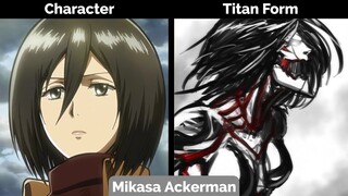 WHEN AOT CHARACTERS TURN INTO TITAN [SEASON 4][SPOILER]