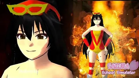 Narda's first transformation as 'darna' - Sakura School Simulator Version | ItsRandy