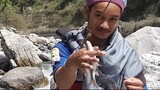 HOOK AND ROD FISHING | ANGLING WITH BAMBOO STICK | TROUT FISHING IN NEPAL |
