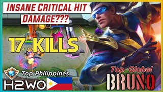 H2wo Bruno Insane Critical Damage | Top Global Bruno H2wo