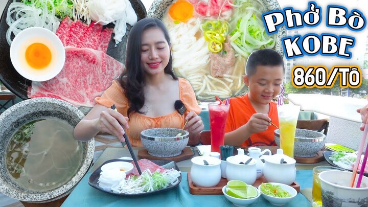 PHỞ BÒ KOBE 860K/ tô: Dẫn Ekip và Cháu Thịnh ăn sáng ở Nhà hàng Gordon Quận 1 | ÁNH KUA