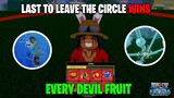 Last To Leave The Circle Wins EVERY Devil Fruit on Blox Fruits!
