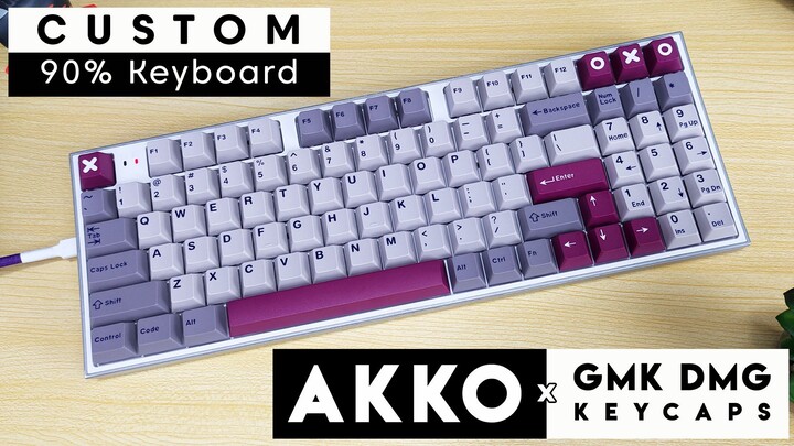 Customizing the Machenike K500 Mechanical Keyboard - Akko Lavender Purples + GMK DMG keycaps