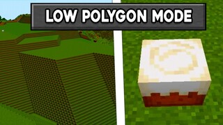 Playing Minecraft in Low Polygon Mode