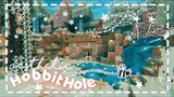 🦋 Aesthetic Hobbit Hole 🏡✨ //Chill Speed Build 💫// Minecraft PE✨ | The girl miner ⛏️