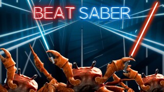 Having a Crab Rave in Beat Saber