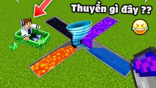 Vinh Bơi Cái Thuyền Đi Vào Lốc Xoáy ?? Minecraft THẾ NÀY LÀ KHÔNG ĐƯỢC RỒI ?? THUYỀN MẠNH QUÁ !!