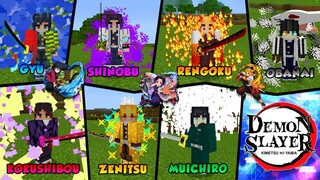 ADDON KIMETSU NO YAIBA - MENJADI SEORANG PILAR DI MCPE! | SUPPORT MCPE 1.17!