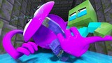 Monster School: Escape from Rainbow Friends Purple - Sad Story | Minecraft Animation