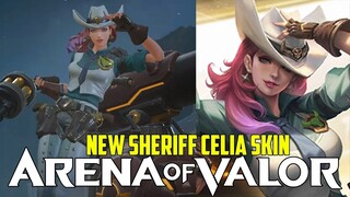 *NEW* SHERIFF CELIA SKIN | AOV 3.0 | Arena of Valor | LiênQuânMobile | 傳說對決 | 펜타스톰 | 伝説対決