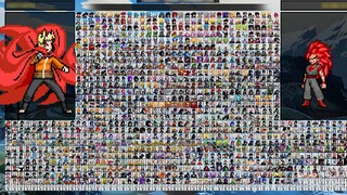 [MUGEN] The latest 1100 people of "Anime Game Super Smash Bros." V11 version of the mini characters 