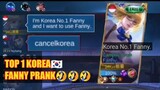 KOREA NO.1 FANNY PRANK | Annyong-haseyo💕  MLBB