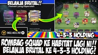 ROMBAG SQUAD & BELANJA BRUTAL!! KEMBALI KE HABITAT FORMASI 4-3-3 HOLDING EVENT EURO 2024 FC MOBILE