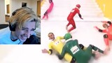xQc reacts to Funny Japanese Game Show Slippery Stairs