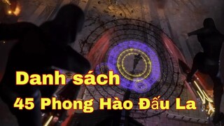 Danh Sách 45 Phong Hào Đấu La Trong Đấu La Đại Lục | Đấu La Đại Lục