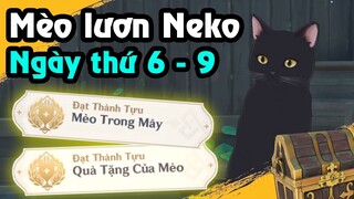 Mèo lươn Neko - Final ngày thứ 6 tới ngày thứ 9 | 2 thành tựu và Rương | Inazuma Genshin Impact