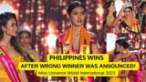 CONTROVERSIAL! Philippines Wins after the WRONG WINNER WAS ANNOUNCED | Miss Universe World Intl 2023