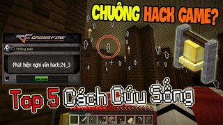 CHUÔNG HACK XUYÊN TƯỜNG!! - 5 Điều Vặt Siêu Thú Vị Sẽ Cứu Sống Bạn Trong Minecraft