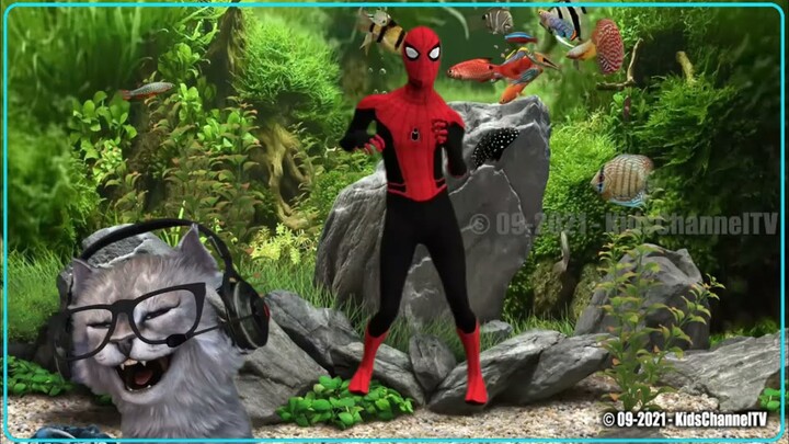 Lagu Anak Anak Balita Lucu Cicak Di Dinding Kartun Anak Ultraman Spider-Man Terbaru - Full Version