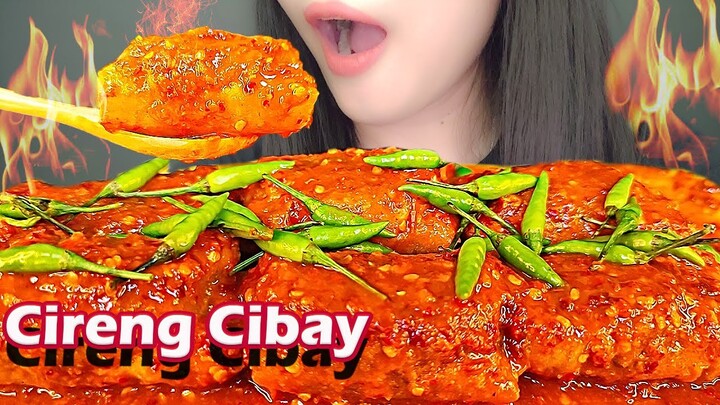 ASMR CIRENG CIBAY PEDAS SIRAM CABE | ACI NGAMBAY | ASMR MUKBANG INDONESIA