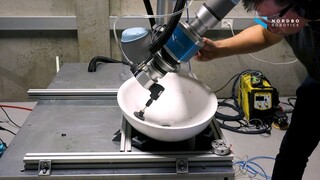 Mimic with FT Tracker: Sanding the inside of a round sink
