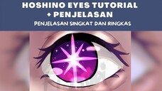 How to draw Hoshino's eyes | Cara gambar mata Hoshino | Tutorial Gambar | Fanart | IDN