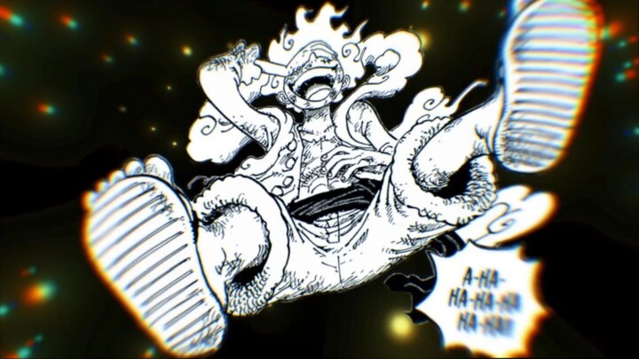 Luffy gear five (sun God nika)