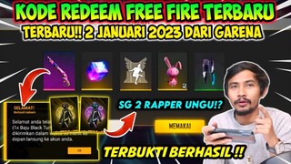 KODE REDEEM FREE FIRE TERBARU 2 JANUARI 2023 HARI INI