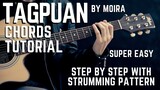 TAGPUAN by Moira Dela Torre Acoustic Guitar Chords Tutorial + Lesson for Beginners / Experts