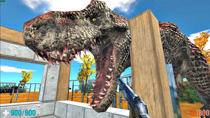 Survive in Jurassic Safari - FPS Perspective! Animal Revolt Battle Simulator Arbs