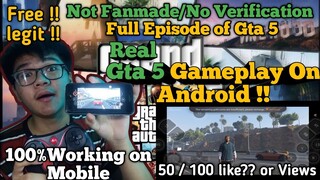 GTA 5 Gameplay on Android|How to download Real Gta5 On Android (Hit 50/100 like or Views)BrenanVlogs