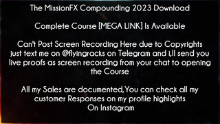 The MissionFX Compounding 2023 Course Download