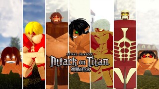 BERUBAH MENJADI SEMUA JENIS TITAN TERKUAT!!! | Roblox Indonesia