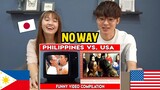 Japanese React To Philippines VS USA Funny Video Compilation 2021 Try Not To Laugh