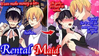 【BL Anime】For buying his birthday present, I have to work as a maid even though I'm a boy.