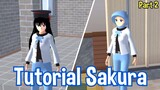 Tutorial Sakura Jilbab Ibuk2 Kekinian & Topi Wisuda Part2 | Sakura School Simulator | Tutorial SSS