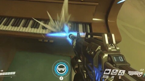 Peta baru Overwatch piano Paris memainkan lagu tema "Fighting the Landlord" piano Tianxiu level 10