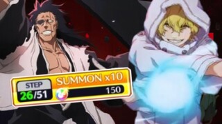 Pulling Until We Get 9th Anniversary Gremmy and Kenpachi | Bleach Brave Souls
